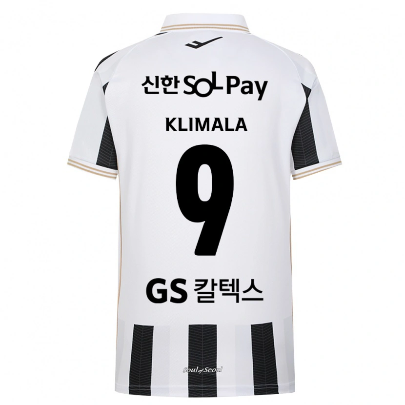 Danxen Kinder Patryk Klimala #9 Schwarz Weiß Auswärtstrikot Trikot 2026/27 T-Shirt