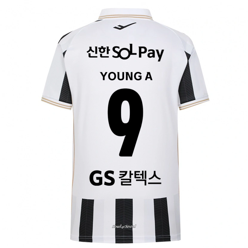 Danxen Kinder Young-A Yoo #9 Schwarz Weiß Auswärtstrikot Trikot 2026/27 T-Shirt