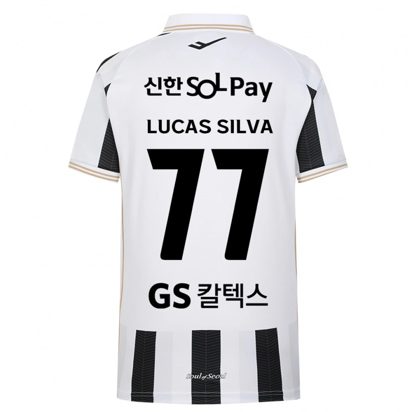 Danxen Kinder Lucas Silva #77 Schwarz Weiß Auswärtstrikot Trikot 2026/27 T-Shirt