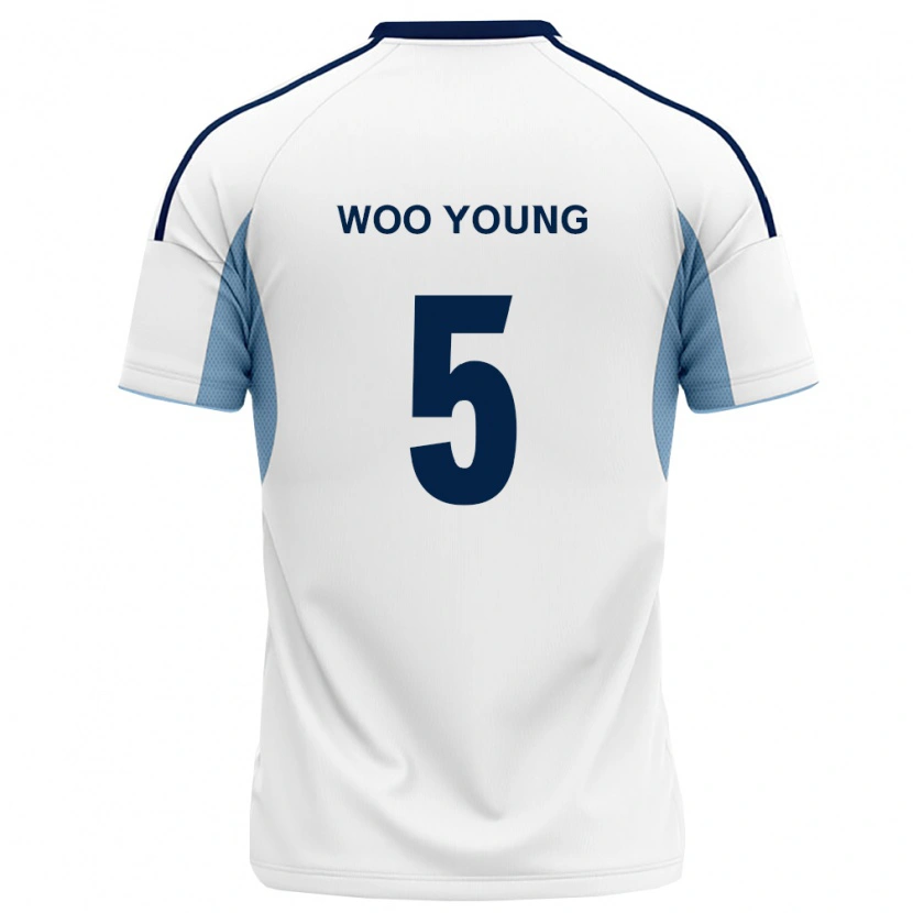 Danxen Kinder Woo-Young Jung #5 Königsblau Weiß Auswärtstrikot Trikot 2026/27 T-Shirt