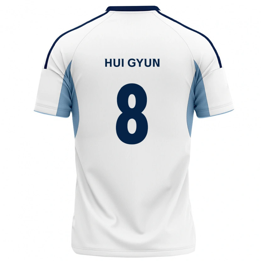 Danxen Kinder Hui-Gyun Lee #8 Königsblau Weiß Auswärtstrikot Trikot 2026/27 T-Shirt