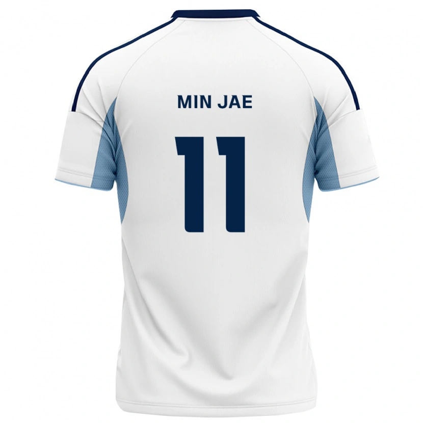 Danxen Kinder Min-Jae Jo #11 Königsblau Weiß Auswärtstrikot Trikot 2026/27 T-Shirt