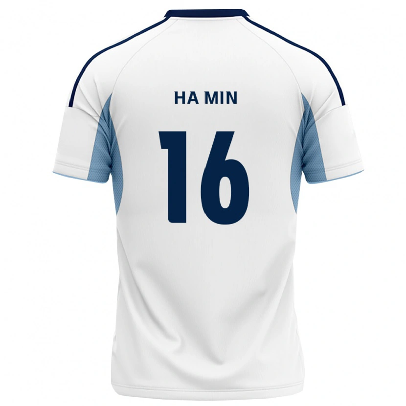Danxen Kinder Ha-Min Kim #16 Königsblau Weiß Auswärtstrikot Trikot 2026/27 T-Shirt