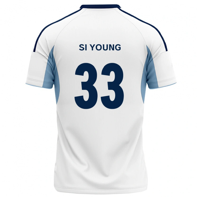 Danxen Kinder Si-Young Jang #33 Königsblau Weiß Auswärtstrikot Trikot 2026/27 T-Shirt