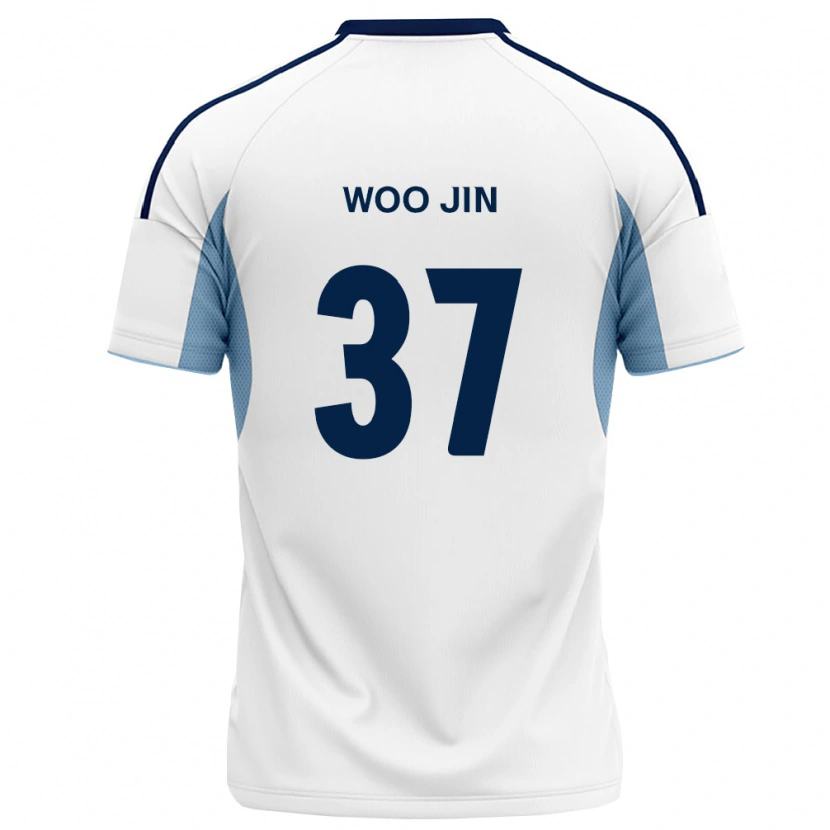 Danxen Kinder Woo-Jin Jung #37 Königsblau Weiß Auswärtstrikot Trikot 2026/27 T-Shirt