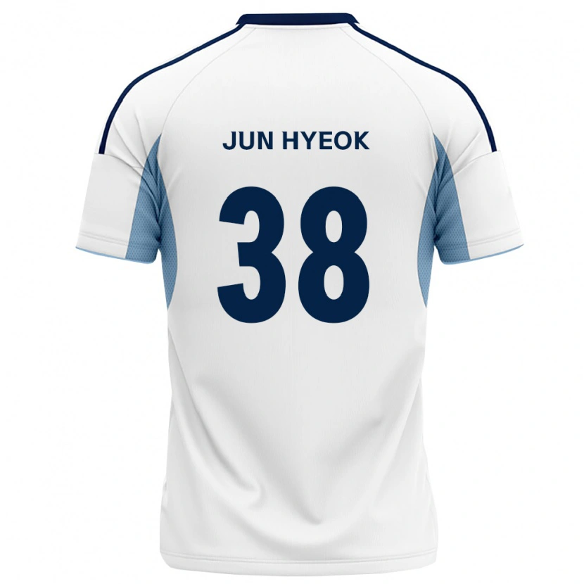 Danxen Kinder Jun-Hyeok Choi #38 Königsblau Weiß Auswärtstrikot Trikot 2026/27 T-Shirt