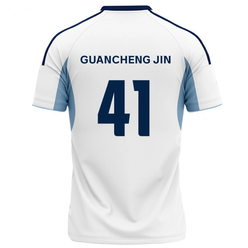 Danxen Kinder Guancheng Jin #41 Königsblau Weiß Auswärtstrikot Trikot 2026/27 T-Shirt