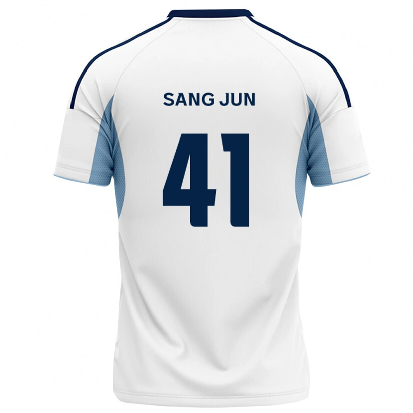 Danxen Kinder Sang-Jun Park #41 Königsblau Weiß Auswärtstrikot Trikot 2026/27 T-Shirt