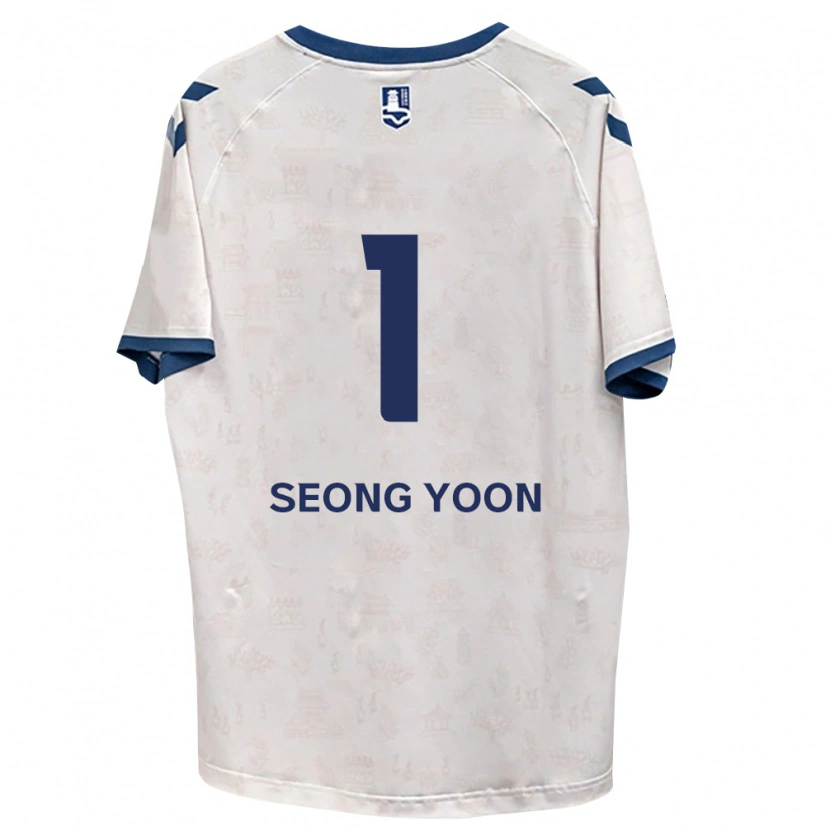 Danxen Kinder Seong-Yoon Kim #1 Königsblau Weiß Auswärtstrikot Trikot 2026/27 T-Shirt