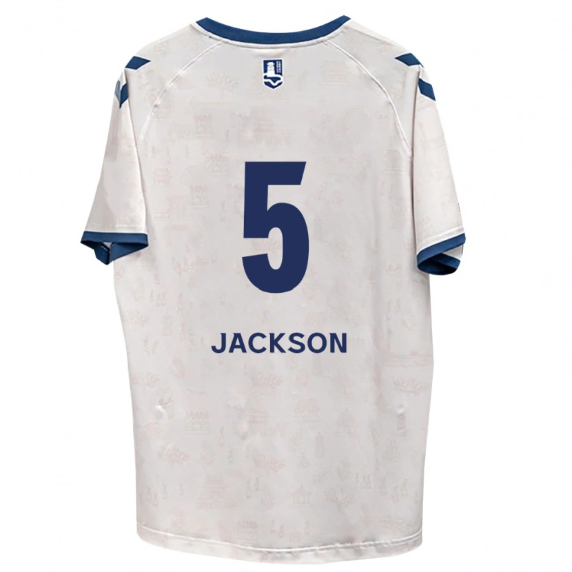 Danxen Kinder Lachlan Jackson #5 Königsblau Weiß Auswärtstrikot Trikot 2026/27 T-Shirt
