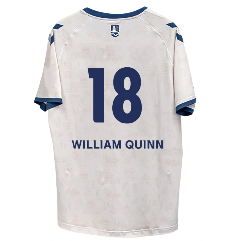 Danxen Kinder Max William Quinn #18 Königsblau Weiß Auswärtstrikot Trikot 2026/27 T-Shirt