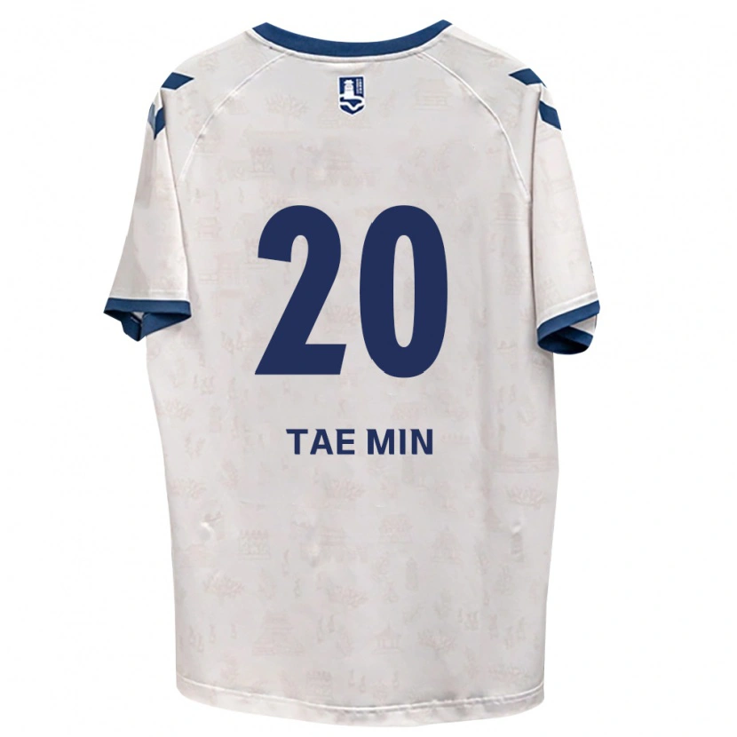Danxen Kinder Tae-Min Kim #20 Königsblau Weiß Auswärtstrikot Trikot 2026/27 T-Shirt