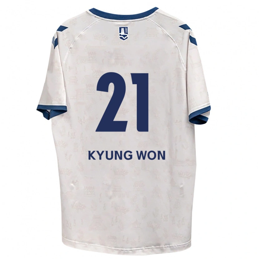 Danxen Kinder Kyung-Won Kwon #21 Königsblau Weiß Auswärtstrikot Trikot 2026/27 T-Shirt