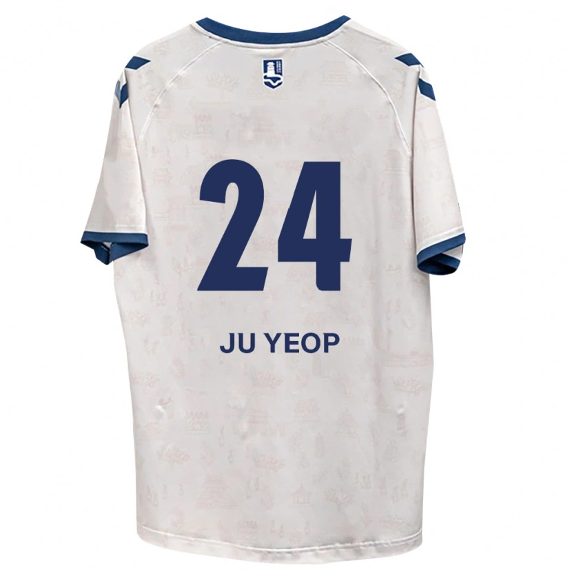 Danxen Kinder Ju-Yeop Kim #24 Königsblau Weiß Auswärtstrikot Trikot 2026/27 T-Shirt