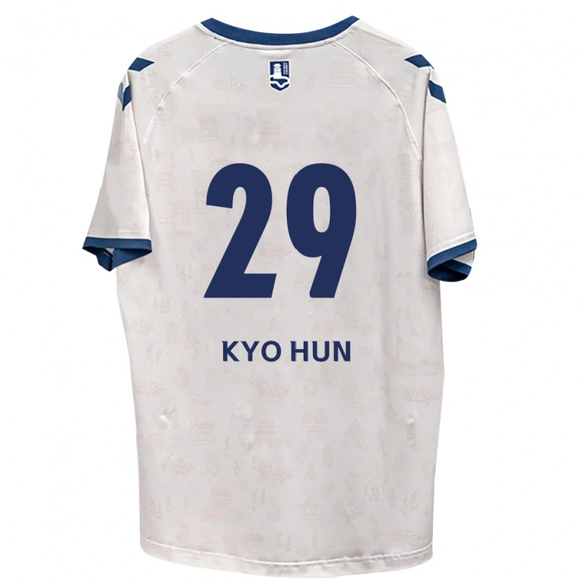 Danxen Kinder Kyo-Hun Kang #29 Königsblau Weiß Auswärtstrikot Trikot 2026/27 T-Shirt