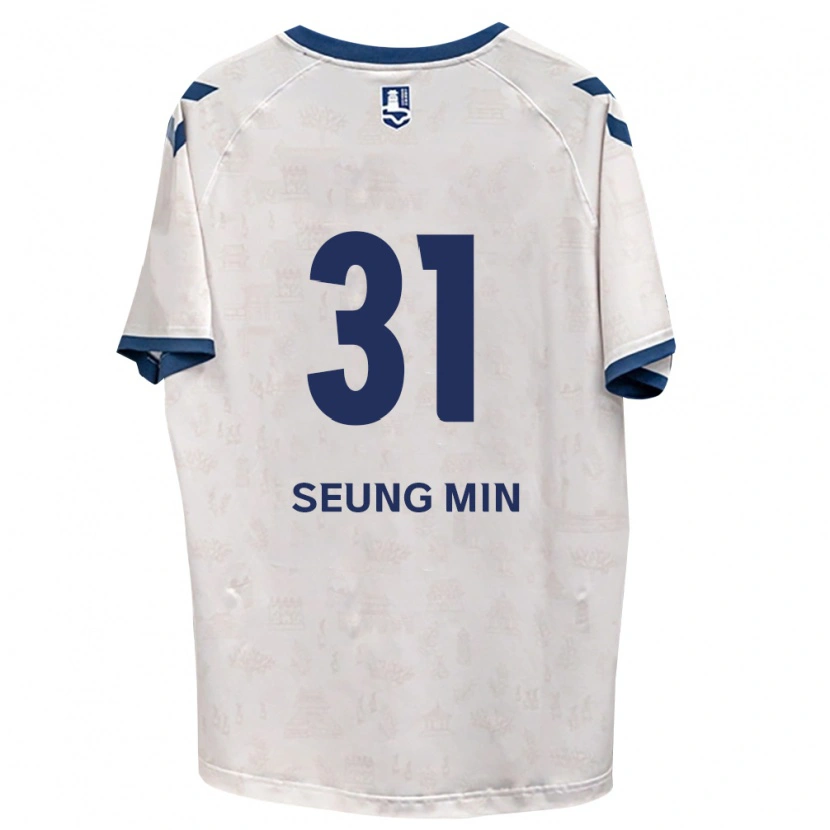 Danxen Kinder Seung-Min Baek #31 Königsblau Weiß Auswärtstrikot Trikot 2026/27 T-Shirt