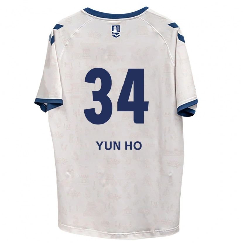 Danxen Kinder Yun-Ho Jang #34 Königsblau Weiß Auswärtstrikot Trikot 2026/27 T-Shirt