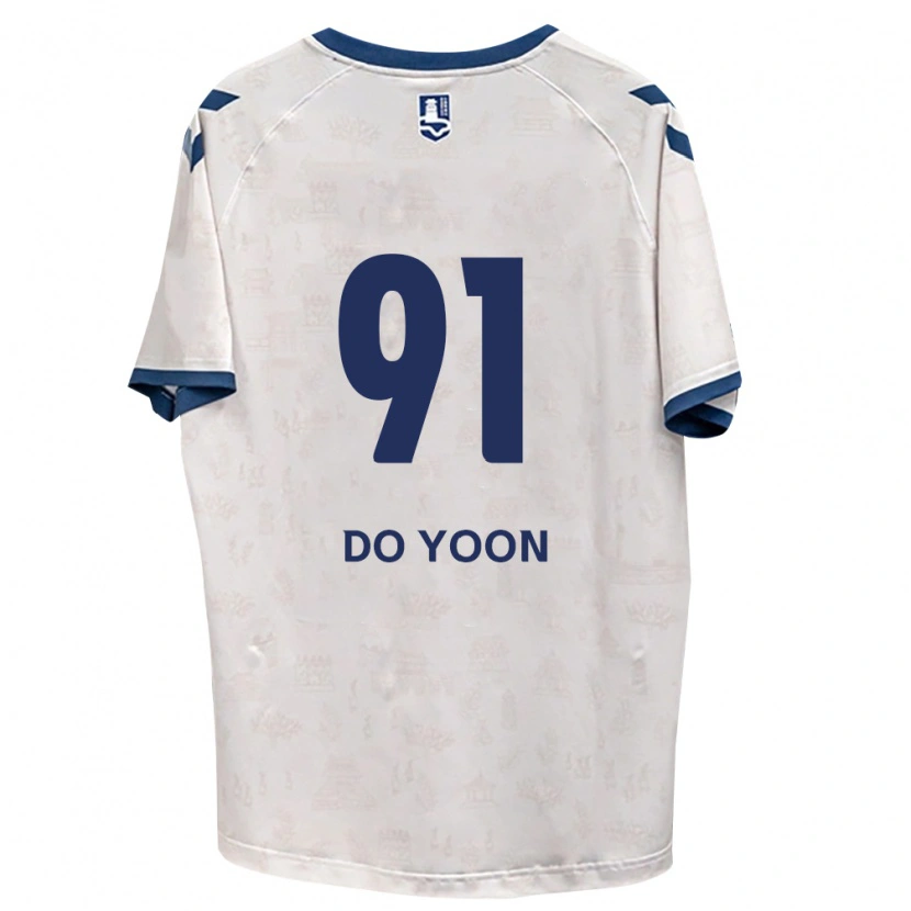 Danxen Kinder Do-Yoon Kim #91 Königsblau Weiß Auswärtstrikot Trikot 2026/27 T-Shirt