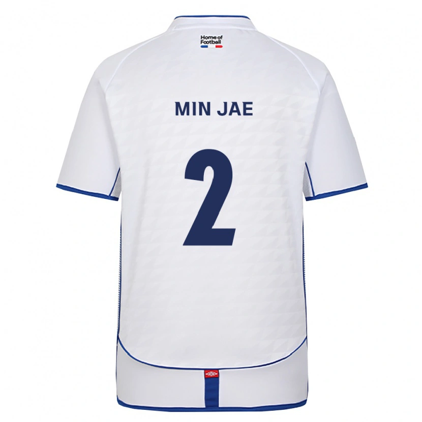 Danxen Kinder Min-Jae Cho #2 Schwarz Weiß Rot Auswärtstrikot Trikot 2026/27 T-Shirt