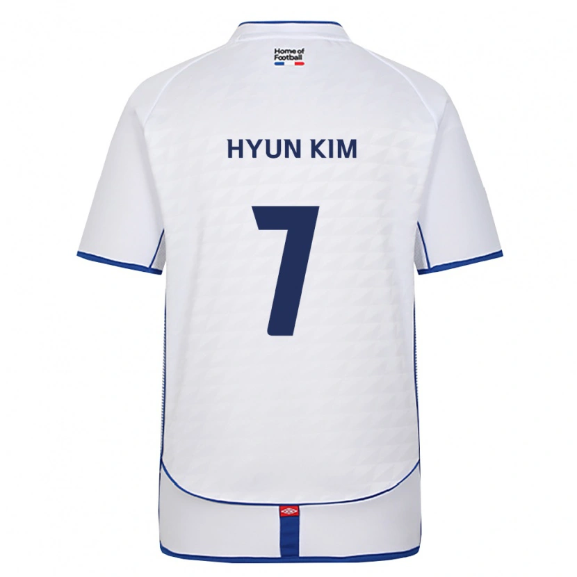 Danxen Kinder Hyun Kim #7 Schwarz Weiß Rot Auswärtstrikot Trikot 2026/27 T-Shirt
