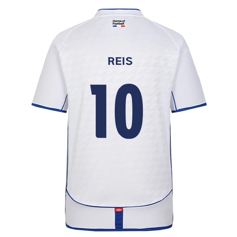 Danxen Kinder Isnairo Reis Silva Morais #10 Schwarz Weiß Rot Auswärtstrikot Trikot 2026/27 T-Shirt