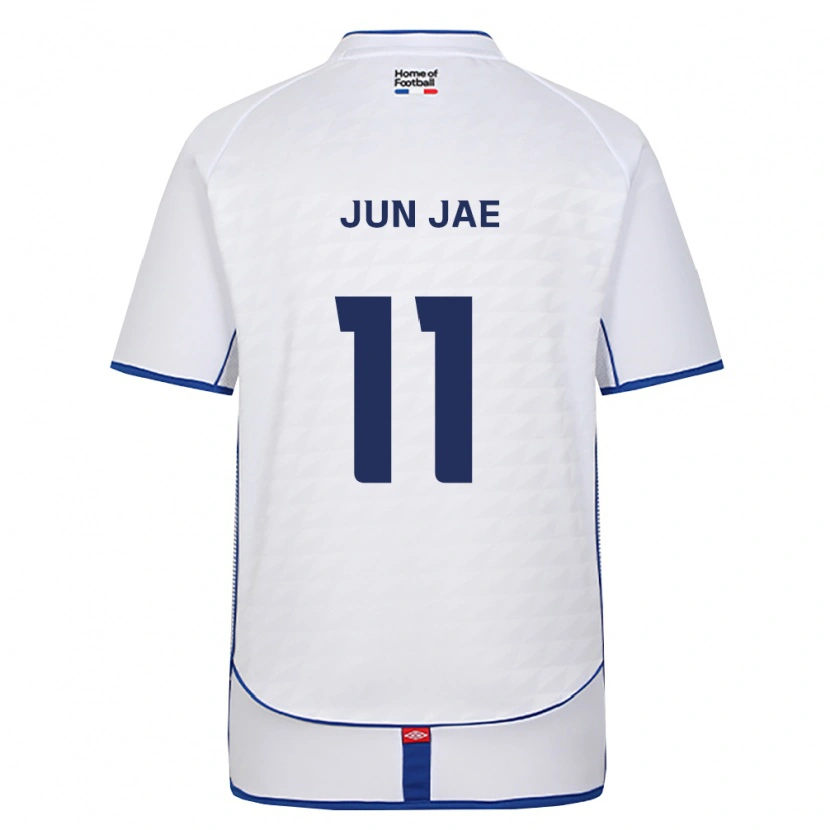 Danxen Kinder Jun-Jae Lee #11 Schwarz Weiß Rot Auswärtstrikot Trikot 2026/27 T-Shirt