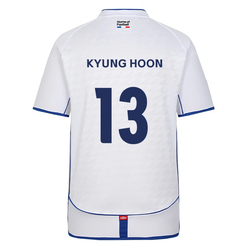 Danxen Kinder Kyung-Hoon Park #13 Schwarz Weiß Rot Auswärtstrikot Trikot 2026/27 T-Shirt