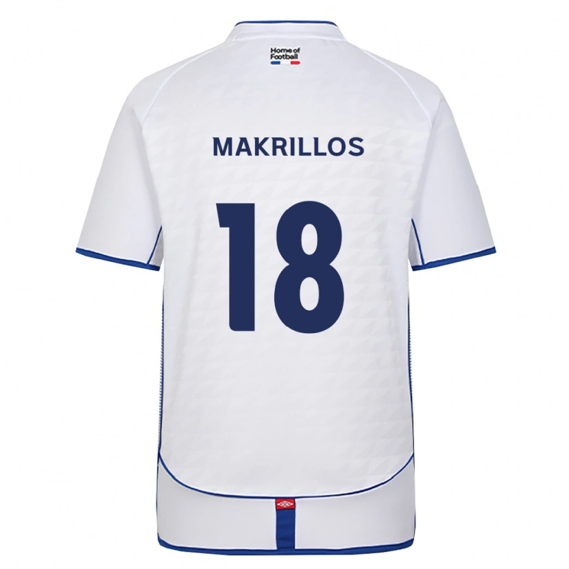 Danxen Kinder Peter Makrillos #18 Schwarz Weiß Rot Auswärtstrikot Trikot 2026/27 T-Shirt