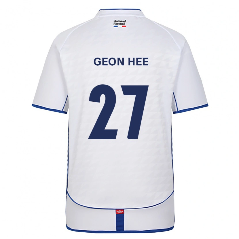 Danxen Kinder Geon-Hee Lee #27 Schwarz Weiß Rot Auswärtstrikot Trikot 2026/27 T-Shirt