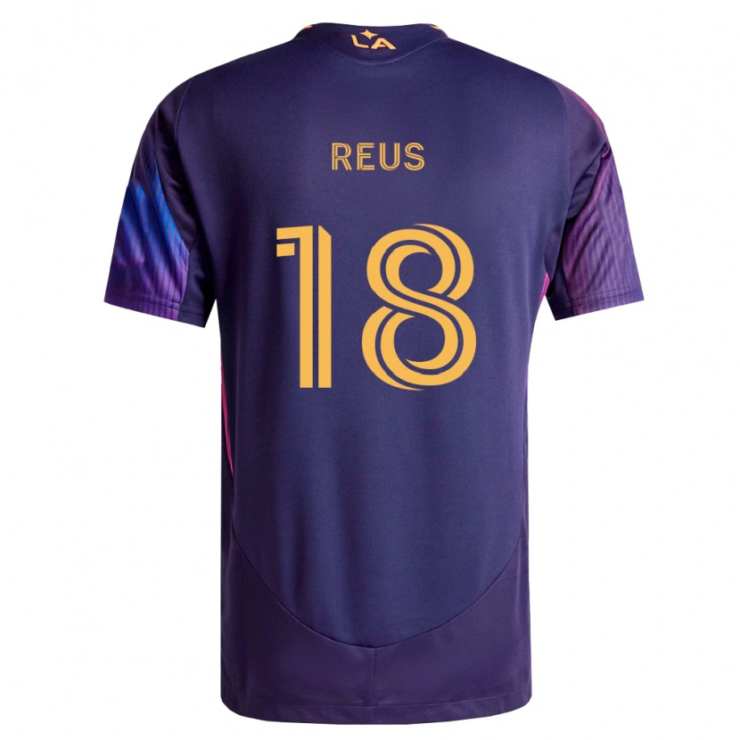Danxen Kinder Marco Reus #18 Tiefviolett Gelb Auswärtstrikot Trikot 2026/27 T-Shirt