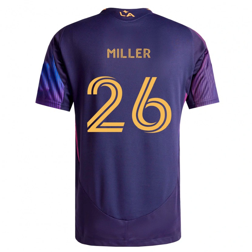 Danxen Kinder Harbor Miller #26 Tiefviolett Gelb Auswärtstrikot Trikot 2026/27 T-Shirt