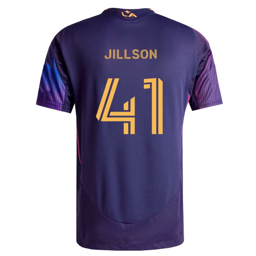 Danxen Kinder Simon Jillson #41 Tiefviolett Gelb Auswärtstrikot Trikot 2026/27 T-Shirt