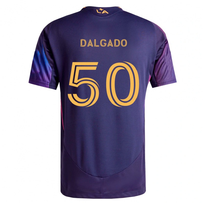 Danxen Kinder Riley Dalgado #50 Tiefviolett Gelb Auswärtstrikot Trikot 2026/27 T-Shirt