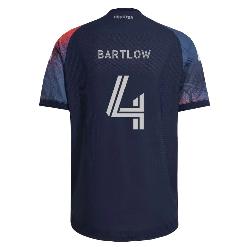 Danxen Kinder Ethan Bartlow #4 Tiefblau Weiß Orange Auswärtstrikot Trikot 2026/27 T-Shirt