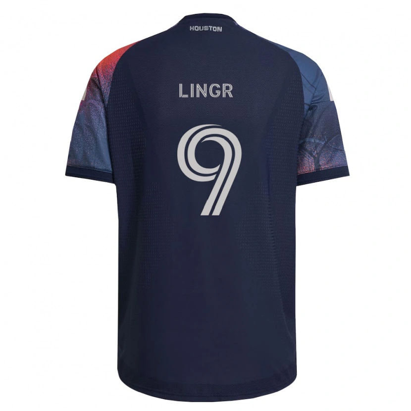Danxen Kinder Ondrej Lingr #9 Tiefblau Weiß Orange Auswärtstrikot Trikot 2026/27 T-Shirt