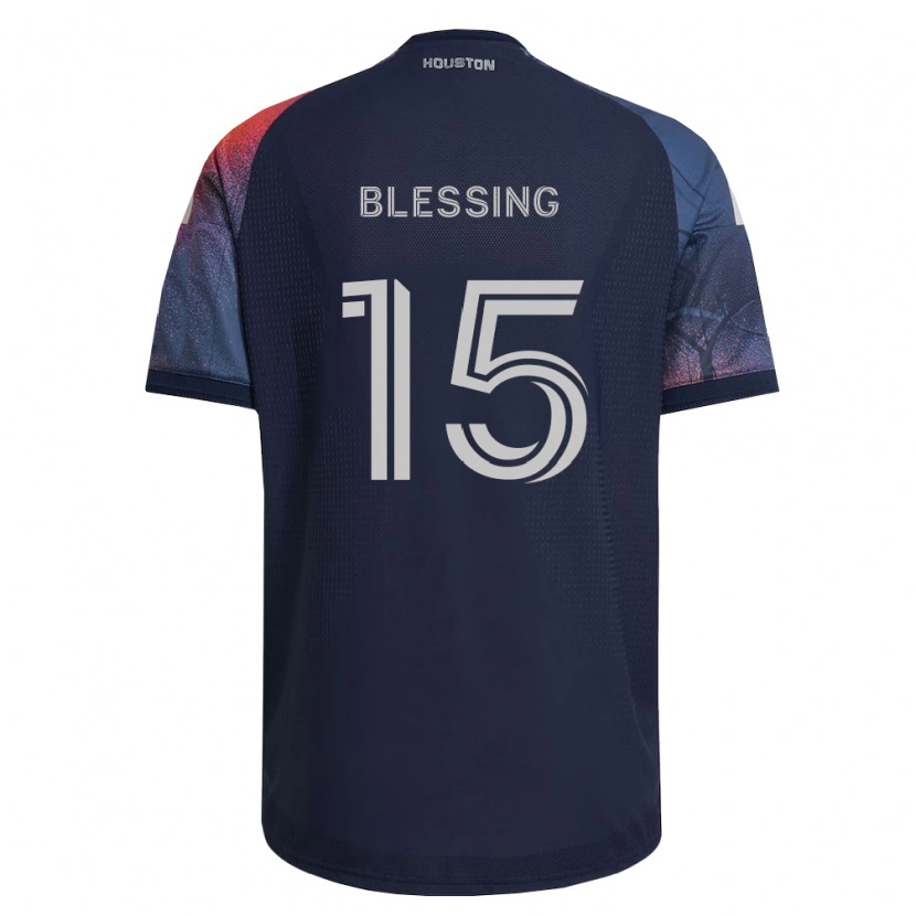 Danxen Kinder Latif Blessing #15 Tiefblau Weiß Orange Auswärtstrikot Trikot 2026/27 T-Shirt