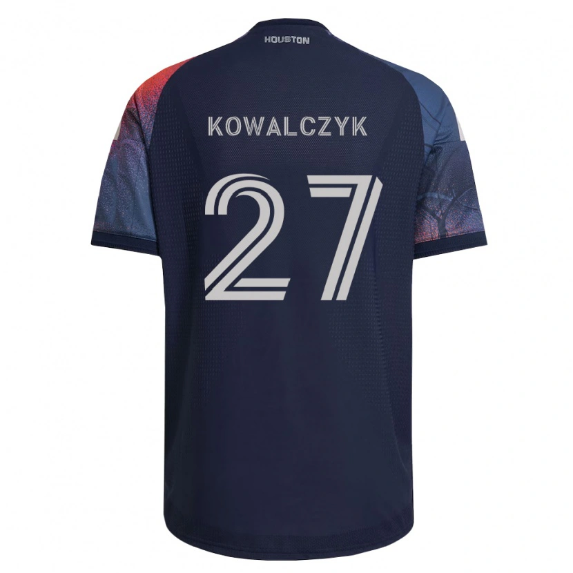 Danxen Kinder Sebastian Kowalczyk #27 Tiefblau Weiß Orange Auswärtstrikot Trikot 2026/27 T-Shirt