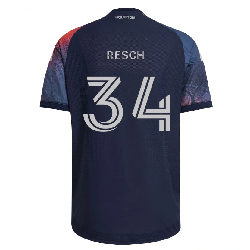 Danxen Kinder Agustin Resch #34 Tiefblau Weiß Orange Auswärtstrikot Trikot 2026/27 T-Shirt
