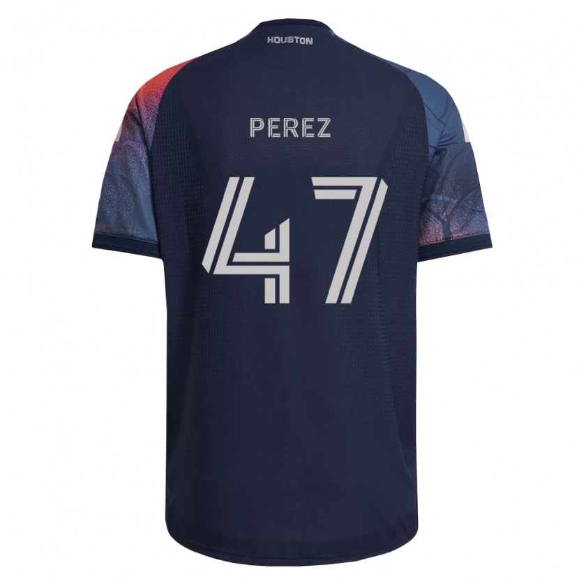 Danxen Kinder Jaizhiño Perez #47 Tiefblau Weiß Orange Auswärtstrikot Trikot 2026/27 T-Shirt