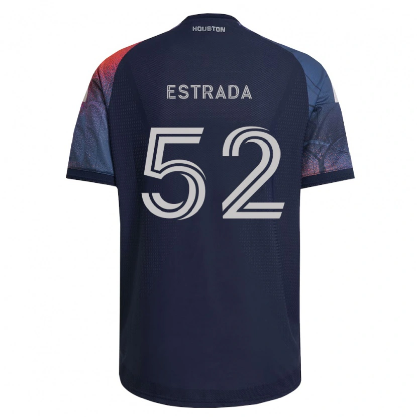 Danxen Kinder Jorge Estrada #52 Tiefblau Weiß Orange Auswärtstrikot Trikot 2026/27 T-Shirt