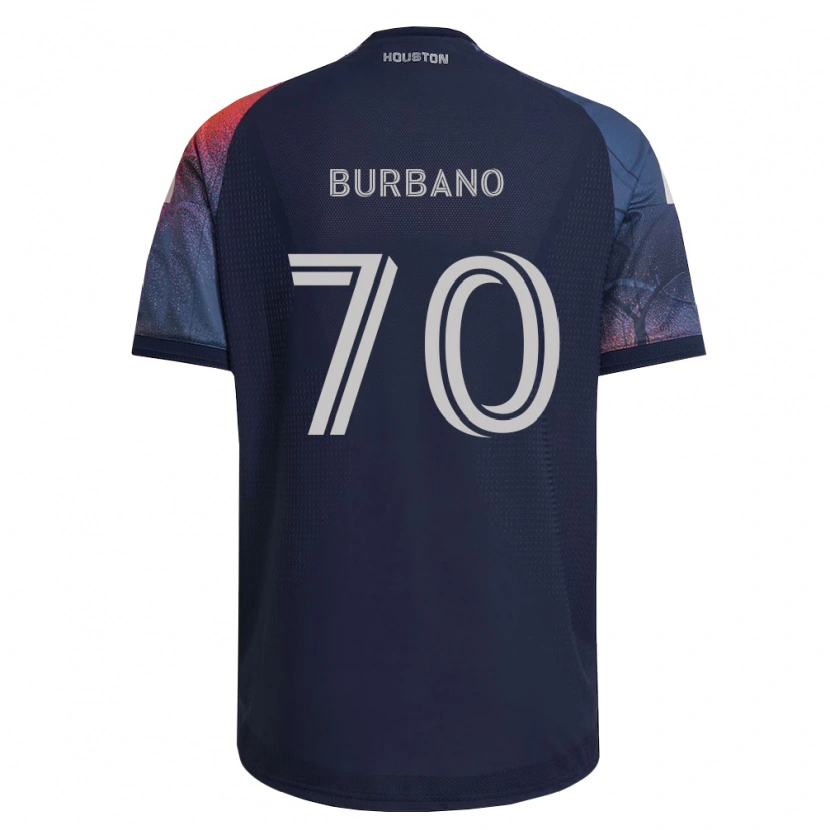 Danxen Kinder Jordy Burbano #70 Tiefblau Weiß Orange Auswärtstrikot Trikot 2026/27 T-Shirt