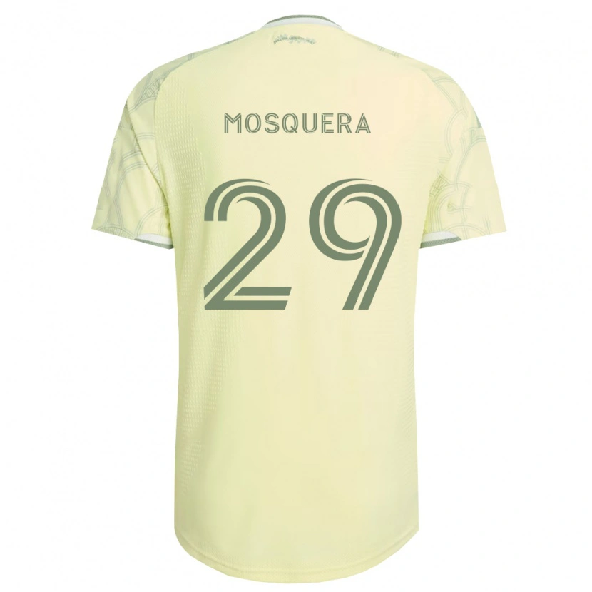 Danxen Kinder Juan Mosquera #29 Beige Weiß Auswärtstrikot Trikot 2026/27 T-Shirt