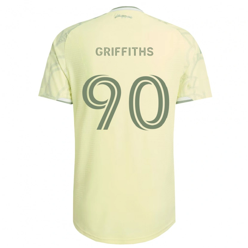 Danxen Kinder Reo Griffiths #90 Beige Weiß Auswärtstrikot Trikot 2026/27 T-Shirt