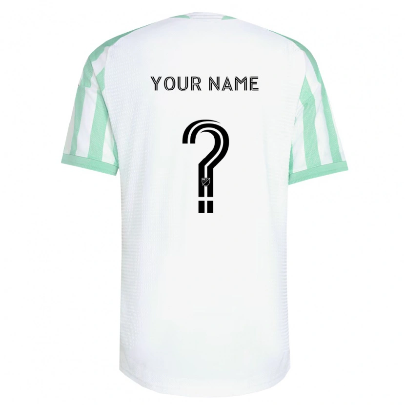 Danxen Kinder Ihren Namen #0 Hellgrün Schwarz Weiß Auswärtstrikot Trikot 2026/27 T-Shirt