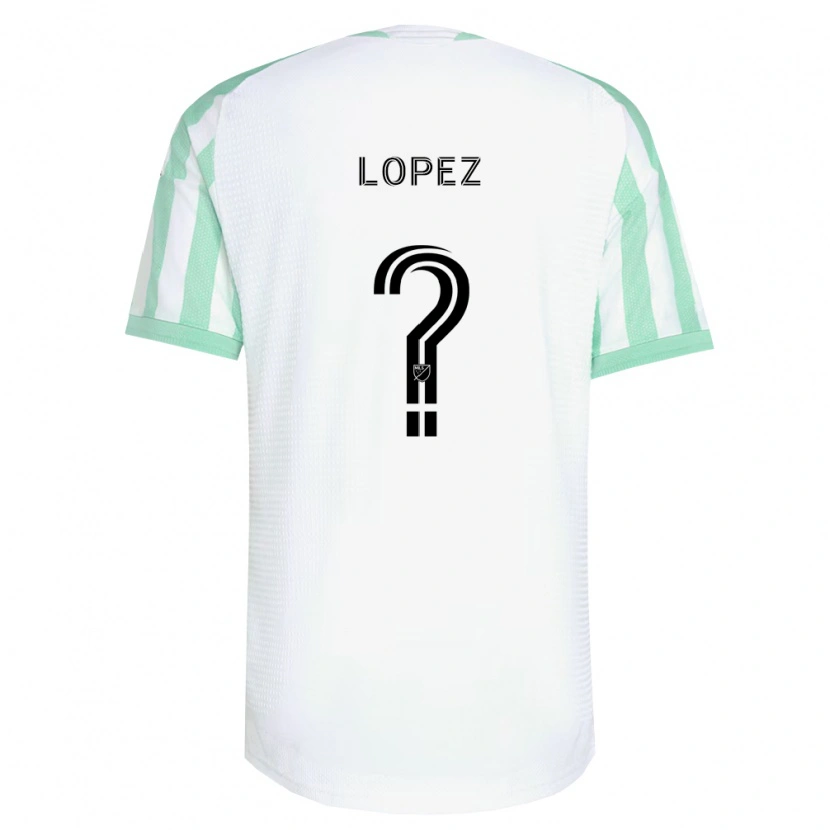 Danxen Kinder Eric López #0 Hellgrün Schwarz Weiß Auswärtstrikot Trikot 2026/27 T-Shirt