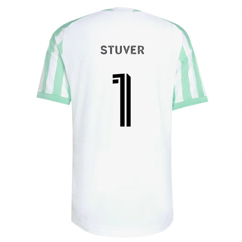 Danxen Kinder Brad Stuver #1 Hellgrün Schwarz Weiß Auswärtstrikot Trikot 2026/27 T-Shirt