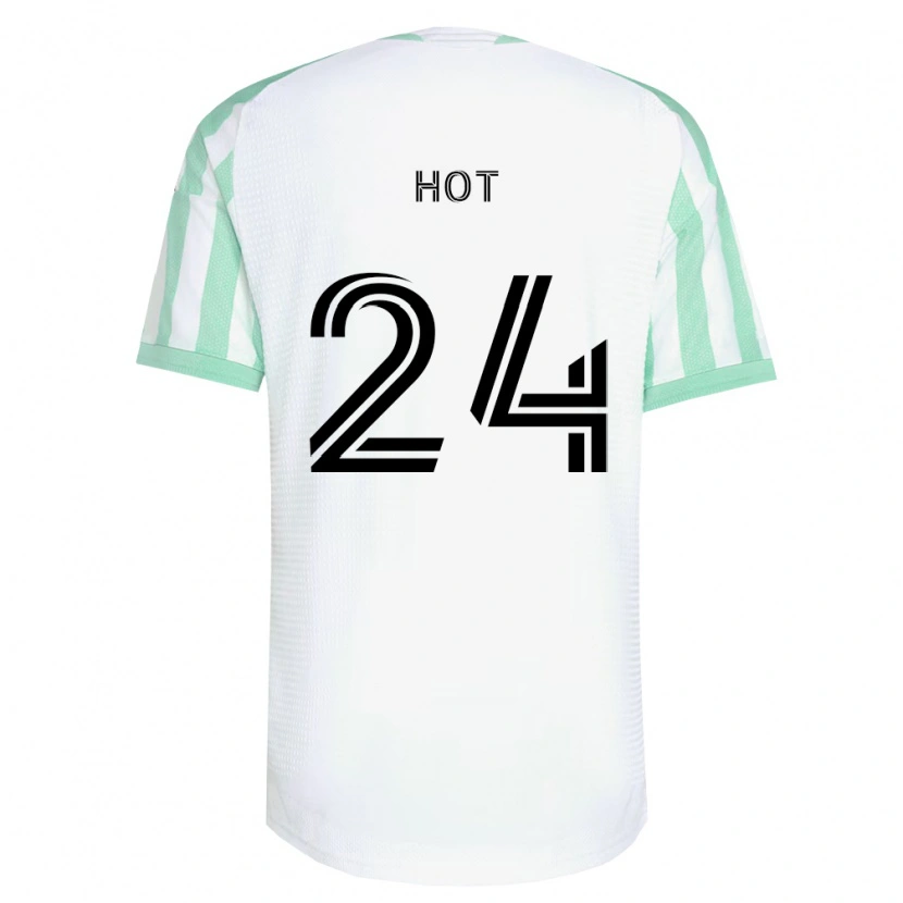 Danxen Kinder Kenan Hot #24 Hellgrün Schwarz Weiß Auswärtstrikot Trikot 2026/27 T-Shirt