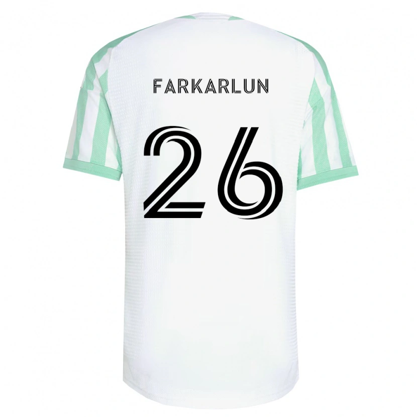 Danxen Kinder Jimmy Farkarlun #26 Hellgrün Schwarz Weiß Auswärtstrikot Trikot 2026/27 T-Shirt