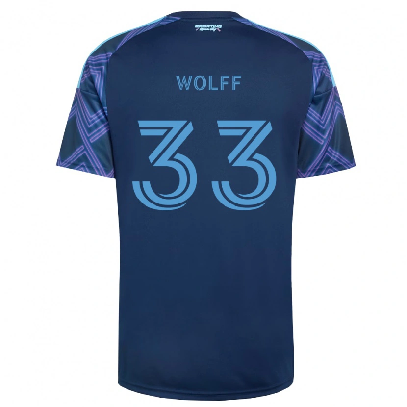Danxen Kinder Owen Wolff #33 Königsblau Violett Auswärtstrikot Trikot 2026/27 T-Shirt