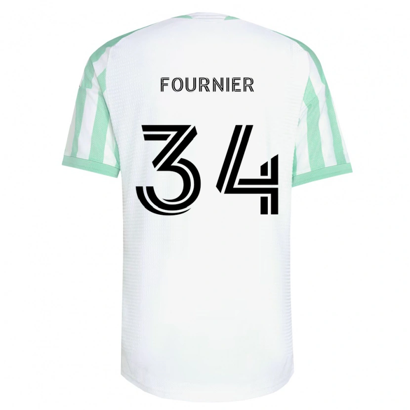 Danxen Kinder Drake Fournier #34 Hellgrün Schwarz Weiß Auswärtstrikot Trikot 2026/27 T-Shirt
